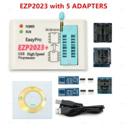 Calculators EZP2023 USB SPI Programmer Full Set + 12 Adapter Support 24 25 93 95 EEPROM Flash Bios Minipro Programmering Compiler Calculator