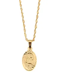 Gold Plated Oval Mohammed Allah Name Pendant Necklaces Islam Jewelry Arab Muslim Middle Eastern EID Ramadan Necklace6984958