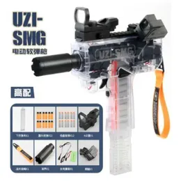 Gun Toys Uzi Electric Soft Bullet Toy Gun Continuous Shooting Submarine Model Shooting Pistol Blaster Adult Boy Outdoor CS Prop YQ24041357JI