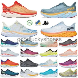 2024 HOKAH BUTE Sneakers Clifton Designer Buty do biegania Mężczyźni Kobiety Bondy 8 9 Sneaker One Women Antracyt Hikis But oddychający męskie trenerzy sportowe