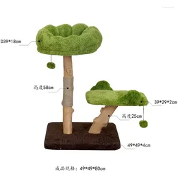 Dog Apparel Cat Climbing Frame Scratching Pole Tree House Nest Scratch Trees Grinding Claw
