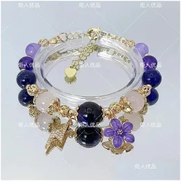 Braccialetti di fascino Tighnari Naa Hu Tao Donne Bracciale Genshin Impact Woman Fashion CoSplay Chain Bangles Regali a bracciale Deli Dhmpn