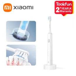 Escova de dentes xiaomi mijia escova de dentes elétrica sônica t301 ipx8 dentes vibradores vibradores sem fio branqueamento ultrassônico de higiene oral limpador pincel 50 dias