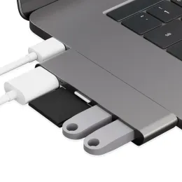 PD充電器とカードリーダースプリッタードックを備えた信頼性の高い互換性の高い高品質のUSB CハブASUS ZenBook MacBook HP Dellなど