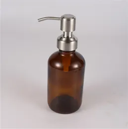 High Quality 28400 Stainless Steel Hand Soap Dispenser Pump Tops for Amber Bottle Countertop Soap Lotion Dispenser Jar Not Includ3042926