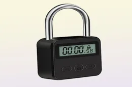 Lock USB LCD Display Metall Micro Elektronisch wiederaufladbare Timer -Auszeiten Multifunktions Schwerdetition 2207256570276