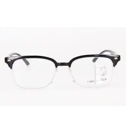 Vintage Progressive Reading Glasses Black Frame Multifocal Eyeglasses Multi Focus Near and Far Women Men Multifunction Eyewear 19253999