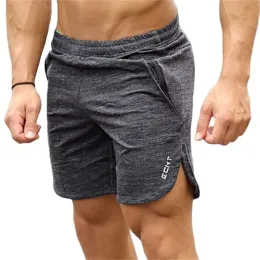 Calça masculino shorts de algodão de ginástica correndo esportes esportes fitness bodybuilding bermuda masculino verão crossfit treine treinamento calças curtas