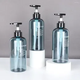 Liquid Soap Dispenser Set 500 ml Lotion Bottle Badrum Refillerbara widgetar -20 ° -60 ° Blue/Brown Nordic Style Pet återvunna
