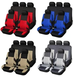 Capas de assento de carro Geral confortável 9pcSset Universal Coves Mats Veículos Non -Lip Interior Styling Cover4790400