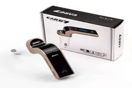G7 Araba Şarj Cihazı Kablosuz Bluetooth MP3 FM Verici Modülatörü 21A Şarj Cihazları Kiti PRADENE2088861 ile cep telefonu için eller USB destek