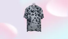 2021 Grey Swallow T Shirt Letni mężczyźni i kobiety TEE TEWED LUSKA moda