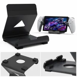 يقف حامل سطح المكتب حامل حامل لـ PS Portal Steam Deck Save Sace Sace Table Stand Handheld Game حامل مع وسادة السيليكون