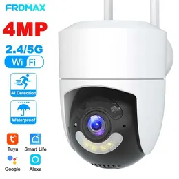 Telecamere IP Tuya Camera WiFi Outdoor 2K 4MP 5G WiFi Surveillance Telecamere AI Tracking Smart Home Security Protection CCTV IP Cam Alexa 240413