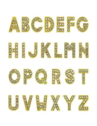 1300pcslot Az Color Color Full Rhinestone Slide Letter 8mm DIY Charms Alphabet Fit for 8mm Listandband Keychains4126131