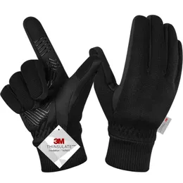 Зимние перчатки Moreok Thinsulate теплые тепловые перчатки с сенсорным экраном велосипедные перчатки против скольжения велосипедные велосипедные перчатки мужчины женщины 240407