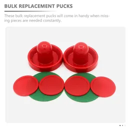 1 set masa üstü hava hokey diskleri kürekler hava hokey parçaları pucks oyun masaları için yedek