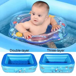 120cm/130cm Inflatable Square Swimming Pool Children Inflatable Pool Bathing Tub Baby Kid Home Outdoor Large Home Outdoor Pool 240403