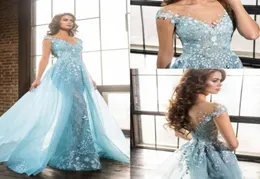 Abiti da sera blu in pizzo alla moda Ball 2018 Paupi di paillettes illuso Tulle Sexy Party Prom Dresses Abito da Pageant Spring Robe de Soire4691873