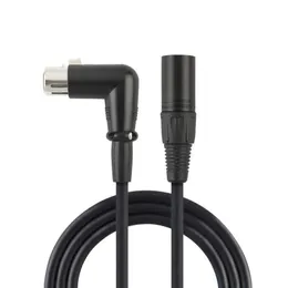 XLR Cable Right Angle Female XLR To Male Balanced 3 PIN Microphone Cable for Recording Applications,Mixers,Speaker Systems,DMX