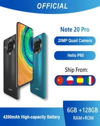 Cubot Note 20 Pro Quad Camera Смартфон NFC 6GB128GB 65 -дюймовый 4200 мАч Android 10 Dual Sime Thephone 4G LTE Cellular Note201700401