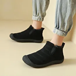 Boots Women Snow Fashion Unisex Slip On Platform Ankle Waterproof Plush Winter Shoes Casual Sneaker Tennis Rain Sport Running