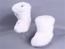 Swonco białe buty zimowe buty śniegu kobieta faux kostki ciepłe swobodne buty żeńskie czarne snowboje 44 2010297933440