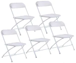 Новые пластиковые складные стулья Свадебные вечеринки Коммерческий белый gyq8662363