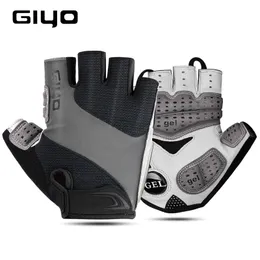 Giyo Bicycle Gloves Half Finger Outdoor Sports для мужчин Женские гелевые колодки дышащие гоночные гонки MTB езда на велосипеде DH 240402