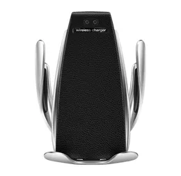 S5 Automatische Klemmung 10W Qi Wireless Car Ladegerät 360 Grad Rotation Entlüftungsmontage -Telefonhalter für iPhone Android Universal Telefones8522966