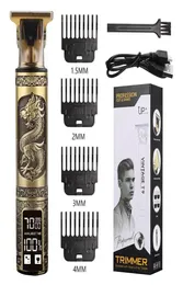 Haare Clipper Electric Rasiermänner Stahl Head Shaver Gold mit USB -Styling -Werkzeugen3311775