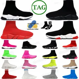 Hastighet 2.0 Trainer Allover Intense Red Black White Soe Up Beige Graffiti Återvunnet stickad över hela logotypen Fluo Pink Green Shiny Monocolor Navy Grey Stripe Multicolor Shoes