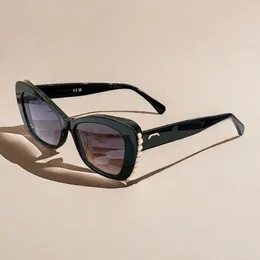 A138 أزياء نجم نفس Cat Eye Frame نظارات شمسية للسيدات مصممة لؤلؤة لؤلؤة في الهواء الطلق UV نظارات واقية Gafas en Tenderencia