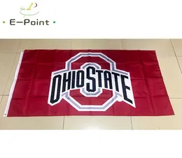 Ohio State Buckeyes Flag 3*5 stóp (90 cm*150 cm) Flagi poliestrowe Dekoracja Dekoracja Latającego Dom Garden Flagg Flagg Festive Gifts2468478