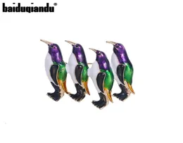 Pimler broşlar baiduqiandu varış emaye güzel penguen aile broş pimleri kadınlar için takılar2143685