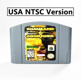 Tillbehörskommando Conquer 64 Bit Game Cartridge USA NTSC -version eller Eur Pal -version för N64 -konsoler