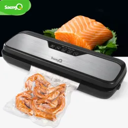 Machine saengQ Best Electric Vacuum Sealer Packaging Machine Vacuum Food Sealing For Home Kitchen Food Bags Commercial Vacuum Machine