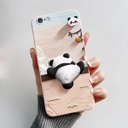 For iPhone 6 6S Plus TPU Case with Cute Rabbit Panda