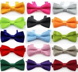 boys bow ties Fashion girls neck ties baby boy bow tie Pure Color Butterfly Children England Tie Kids Party Accessories 13 style A7755766
