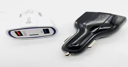 3 Inta 1 USB Araç Şarj Cihazı Hızlı Şarj Tipi C QC 30 PD USBC Şarj Cihazı Telefon Adaptörü iPhone Samsung MQ100 5A Hızlı Şarj Çift Por1997521