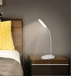 LED Desk Lamp Touch Control 3 أوضاع سطوع مصباح LED Eyecaring مع حامل هاتف USB شحن منفذ الهاتف لغرفة المعيشة 7252505