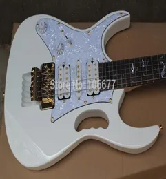 Accessori di alta qualità a sinistra dalla Corea Ibz Jem 7v Steve Vai DiMarzio Floyd Rose White Electric Guitar 6892779