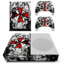 Stickers Biohazard Umbrella Cover Skin Sticker Decal Protector For Xbox One S Console Controllers for Xbox One Slim Skin Stickers Vinly