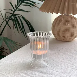 Candle Holders Glass Votive Small Tea Light Cups For Wedding Proposal Spa Meditation Table Centerpieces