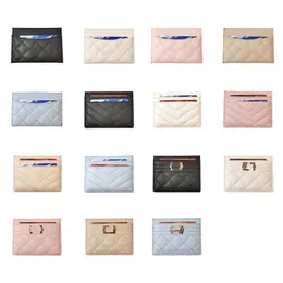 Luxury Card Holders Top Leather Multi Layer Card Påsar för unisex Multifunction Coin Purse Wallet 15 Style Leather Quality Y C Märke utan låda Fast frakt