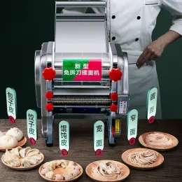 Yapımcılar 2023 Yeni Elektrik 220V Erişte Makinesi Noknife Noodle Presleme Makinesi 200 Tip Hambur Wonton Sarmalayıcıları Otomatik Makarna Makinesi