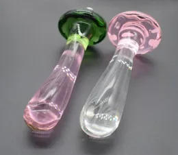 التدليك Highgrade Crystal Glass Dildo القضيب حبات الزجاج الشرجية بوت بوت ساند ألعاب الجنس للرجل الأزواج