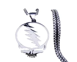 Afawa Grateful Dead Chull Chull Nearless Steel Countse для менвоменов серебряного цвета колье колье Cadenas Mujer N4206S031459912