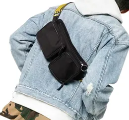 NEUE abnehmbare Kreuzkörper Hüfte geneigte Umhängetasche Unisex Fanny Pack Taillenbeutel Leinwand aus Taschen Multi -Taschen -Umhängetasche2801860