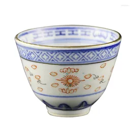 Tazze di piattini jingdezhen top dieci fabbriche in porcellana tè ceramico classico nostalgia nostalgia blu e bianca tazza di vino squisita